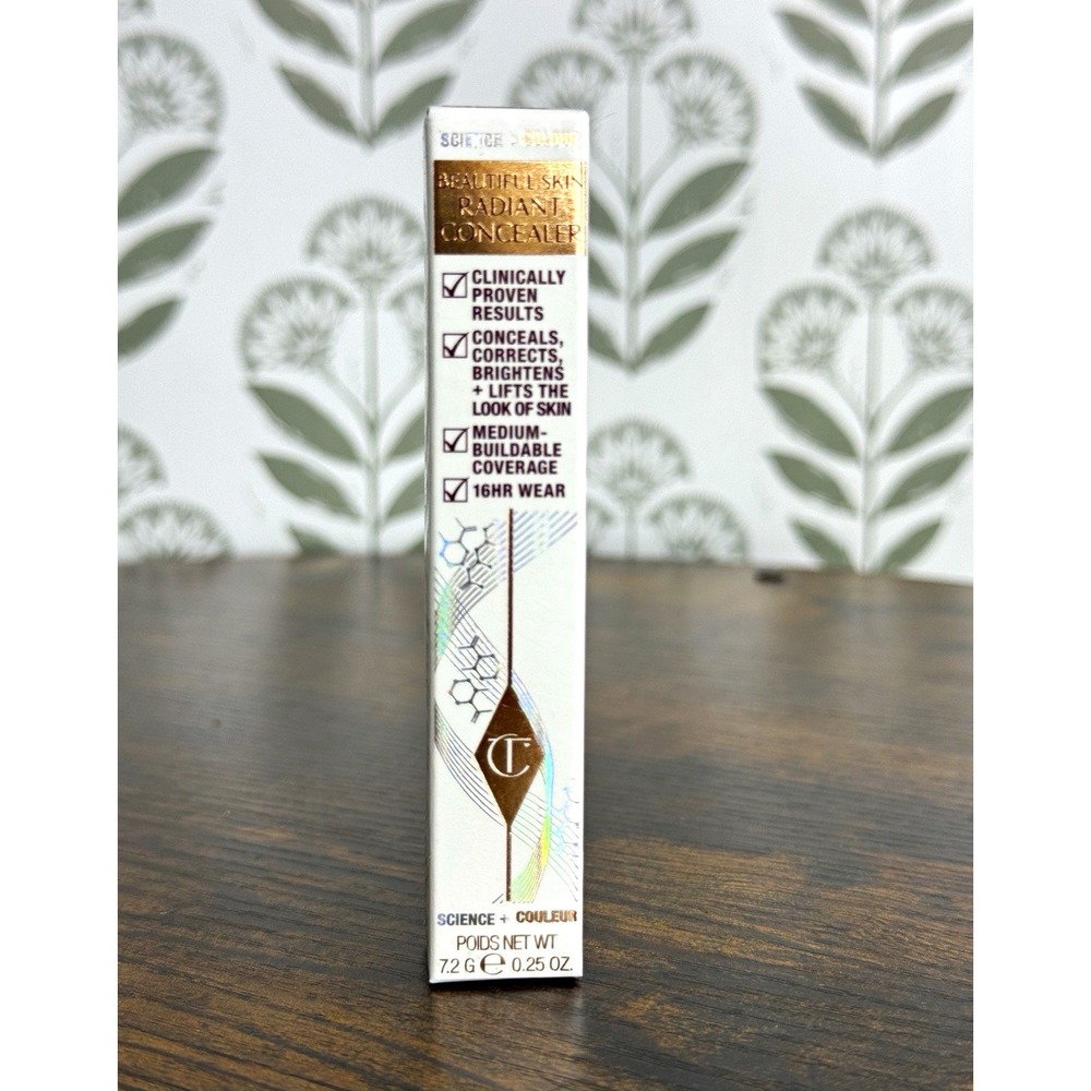 Charlotte Tilbury Beautiful Skin Radiant Concealer 14 Deep Foncé 0.25 oz Sealed